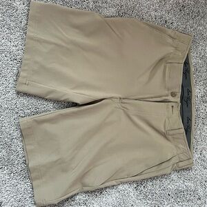 Hogan Tan Flat Front Chino Shorts